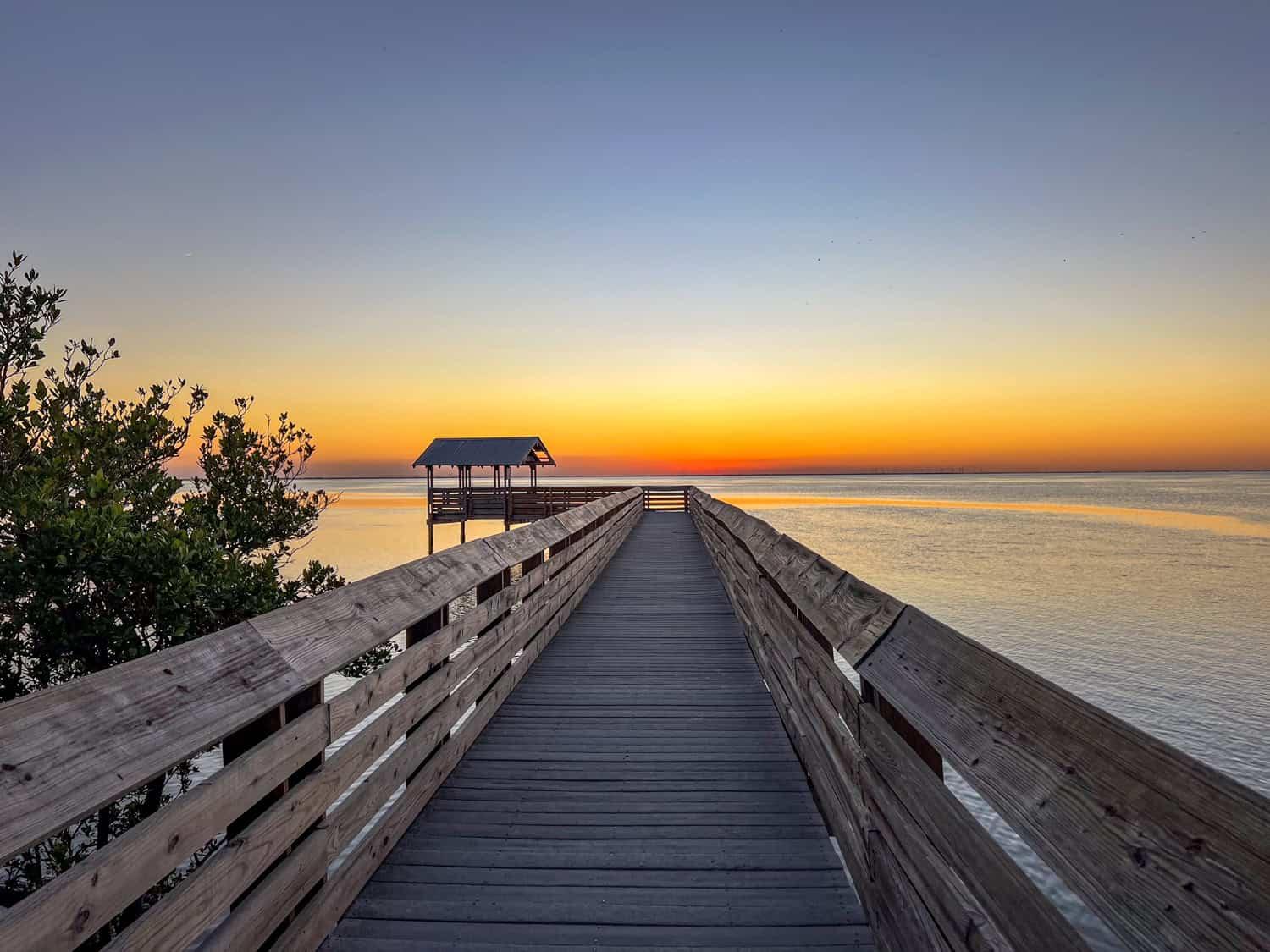 Sunset from the Laguna Madre Nature Trail.